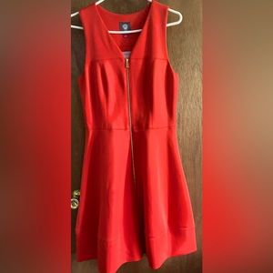 NWT Vince Camuto. Orange fit and flare knee length dress